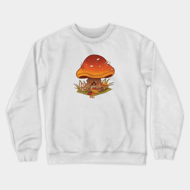 Mushroom Crewneck Sweatshirt by rebecaalvarezz